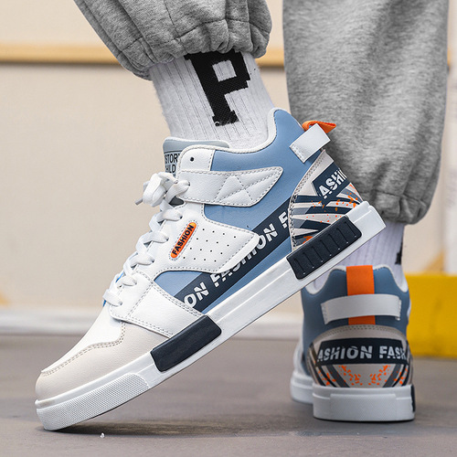 New Fall/Winter Air Force Sports Casual High-Top Men's Shoes Large Student White Sneakers #1 Model