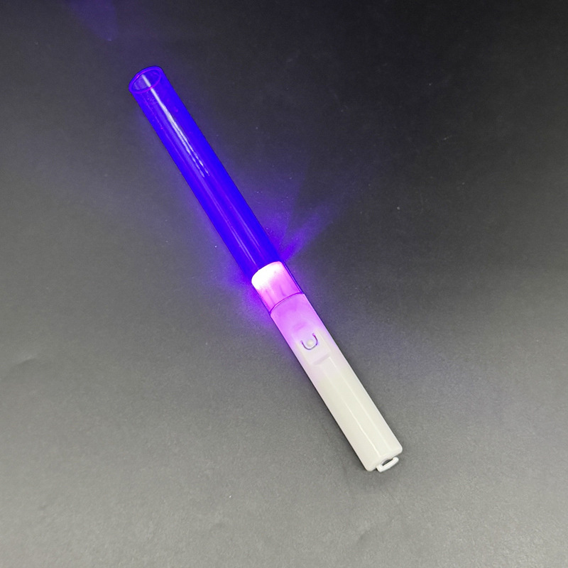 긴 아크릴 손잡이 보라색