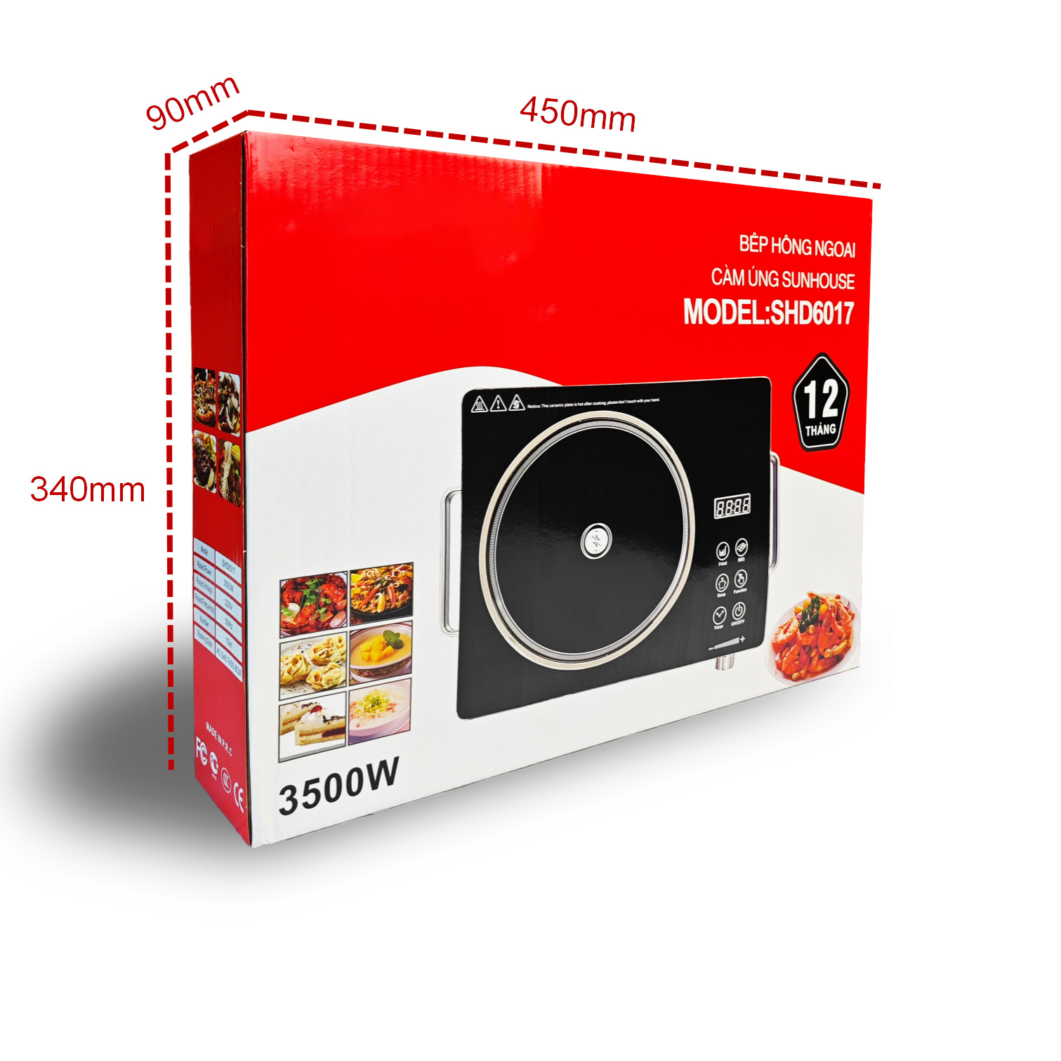 Estufas electromagnéticas domésticas comerciales multifuncionales horno de cerámica electromagnética cocina frita alta potencia fábrica de exportación de comercio exterior 110V