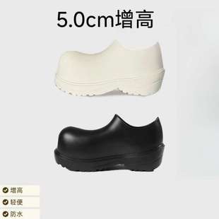 Mickey Big Head Rain Boots * 4JUNKS * Rubber Platform Heightening Shoes Chef Shoes Derby Shoes Men's cleanfit