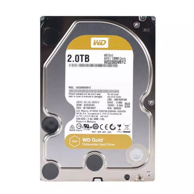 Совместимо с PMR вертикальный WD Western Digital 2T Enterprise Gold Disk WD2005VBYZ сервер настольный компьютер жесткий диск
