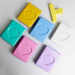 Macaron color love card album, girl's heart-chasing girl album polaroid photo card storage protection album