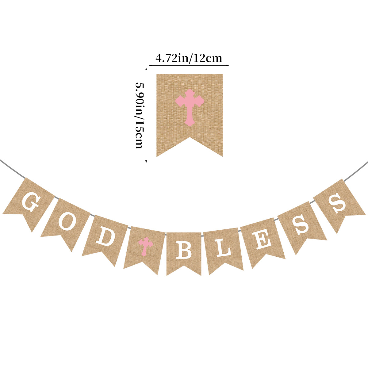 上帝保佑粉尺寸