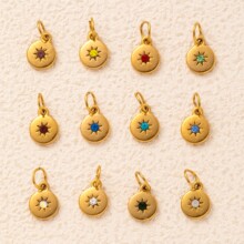 �W���羳�¿�P�12������ʯ����DIY����t�������18K��ɫ