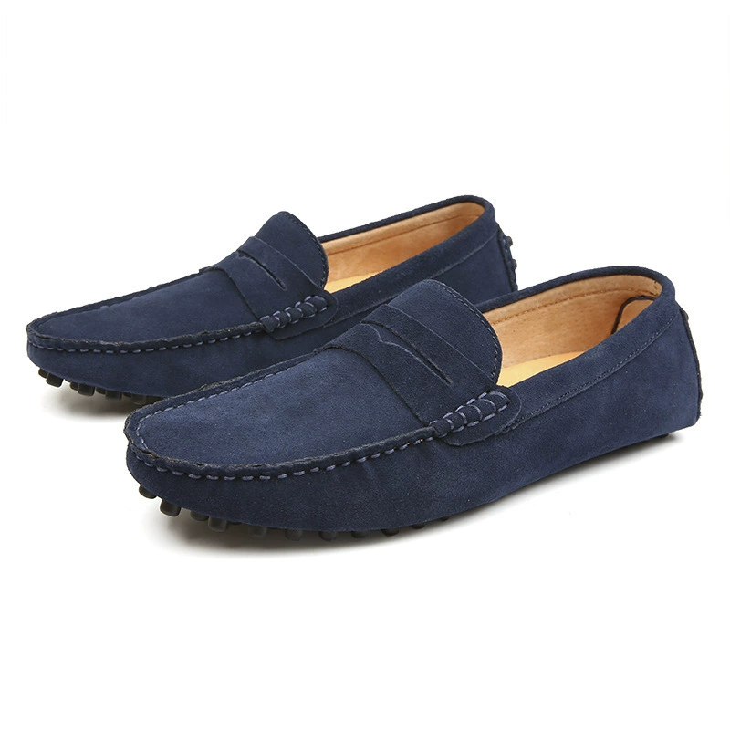 Весенние и осенние мужские модные дышащие бобовые ботинки модные ножные ботинки Британская повседневная обувь внешнеторговый водитель большой код обуви 2088