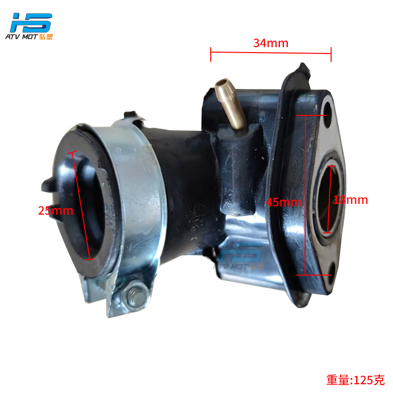 Pedal off-road motorcycle accessories GY6 50 80 125 150CCC engine interface intake pipe throat manifold