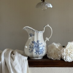 フランス中古凌霄花陶磁器花瓶客間生け花デスクトップ飾り玄関飾り花器写真撮影道具