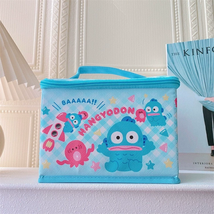 Japanese cute foldable handheld storage box, makeup box, stationery