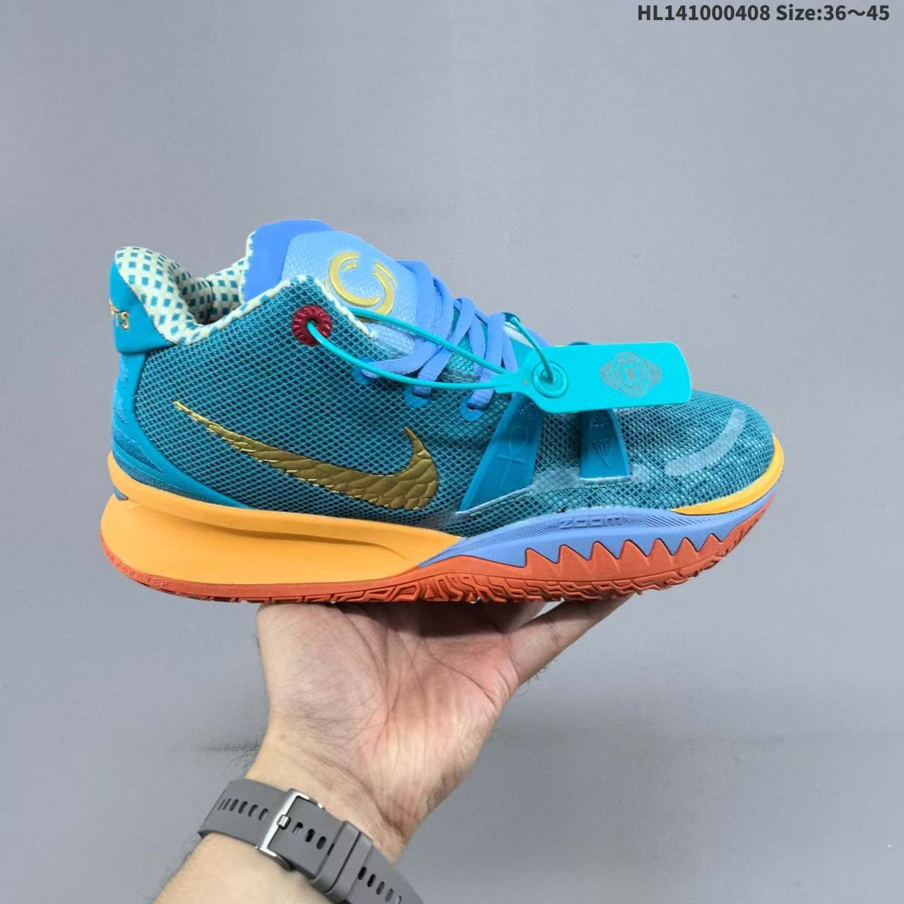 Zapatillas de Baloncesto de Caña Media Kyrie 7, Cuero y Caucho, Transpirables, para Deporte image 5