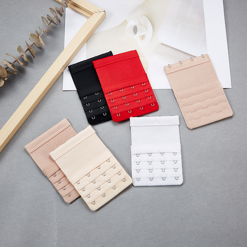 鬆緊彈力四排四扣文胸延長扣連接11.5cm內衣加長扣後背搭扣