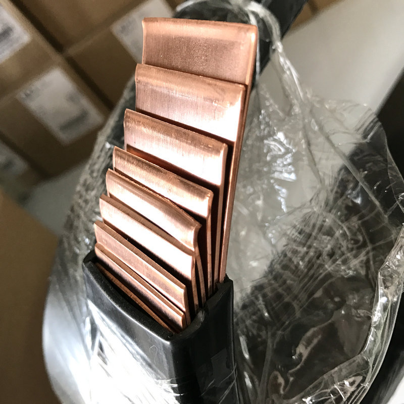 正品叠片式多层绝缘软铜排柔性母排连接80*1*5/6/8/10黑色大电流