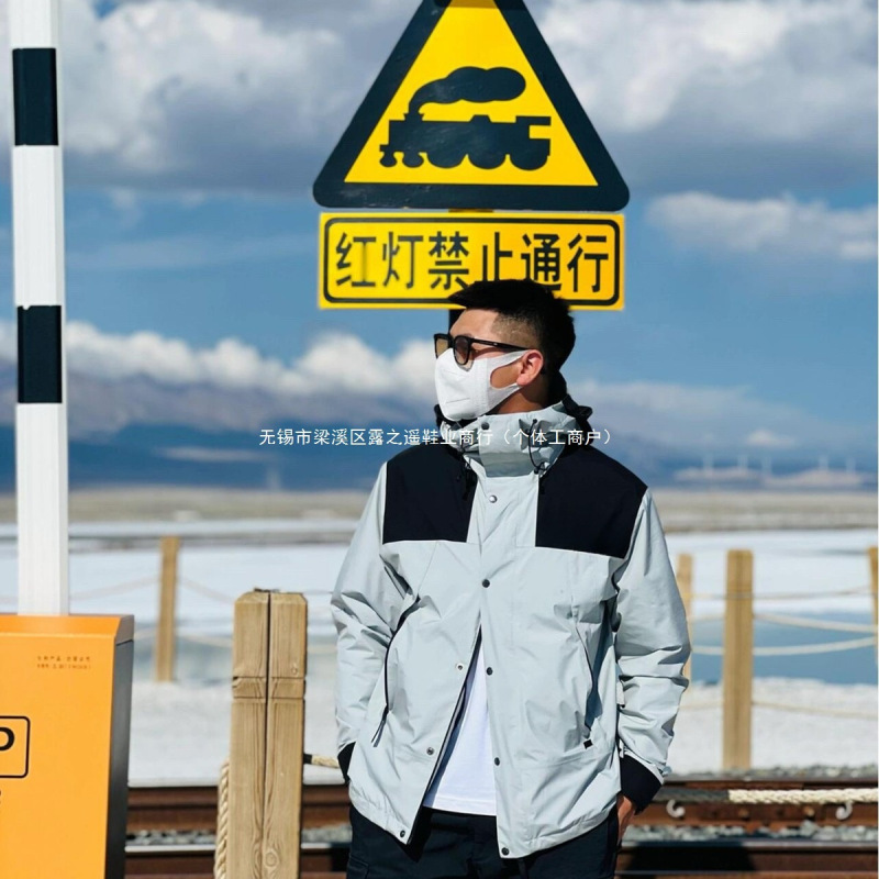 Classic North Face 1990 Men's Outdoor Waterproof Windproof Jacket with a High-End Feel for Spring, Autumn, and Winter, Suitable for College Students with a Cool Style