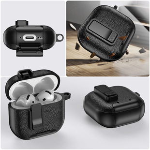 Suitable for AirPods Pro3 Apple Wireless Bluetooth Headphone Cover AirPods 4 Lock Bracket Soft Protective Case