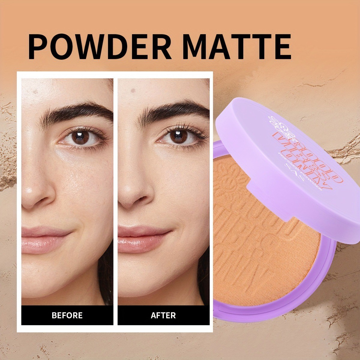 USHAS polvo spot transfronterizo de Europa y Estados Unidos opacador mate efecto de maquillaje control de aceite húmedo impermeable a prueba de sudor SAF031A