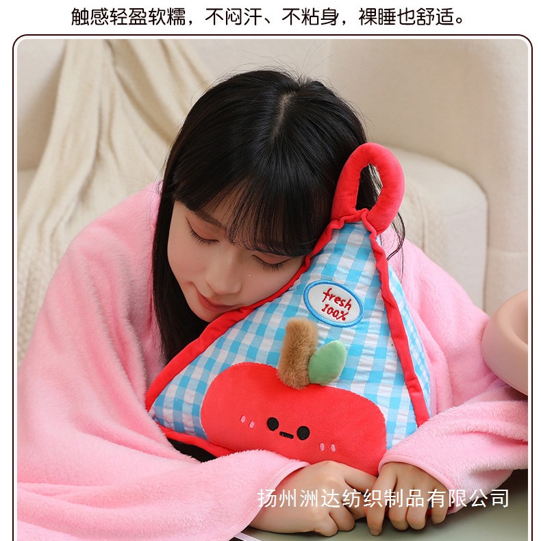 Dual-purpose colcha de almohada plegable cojín de cojín image 2