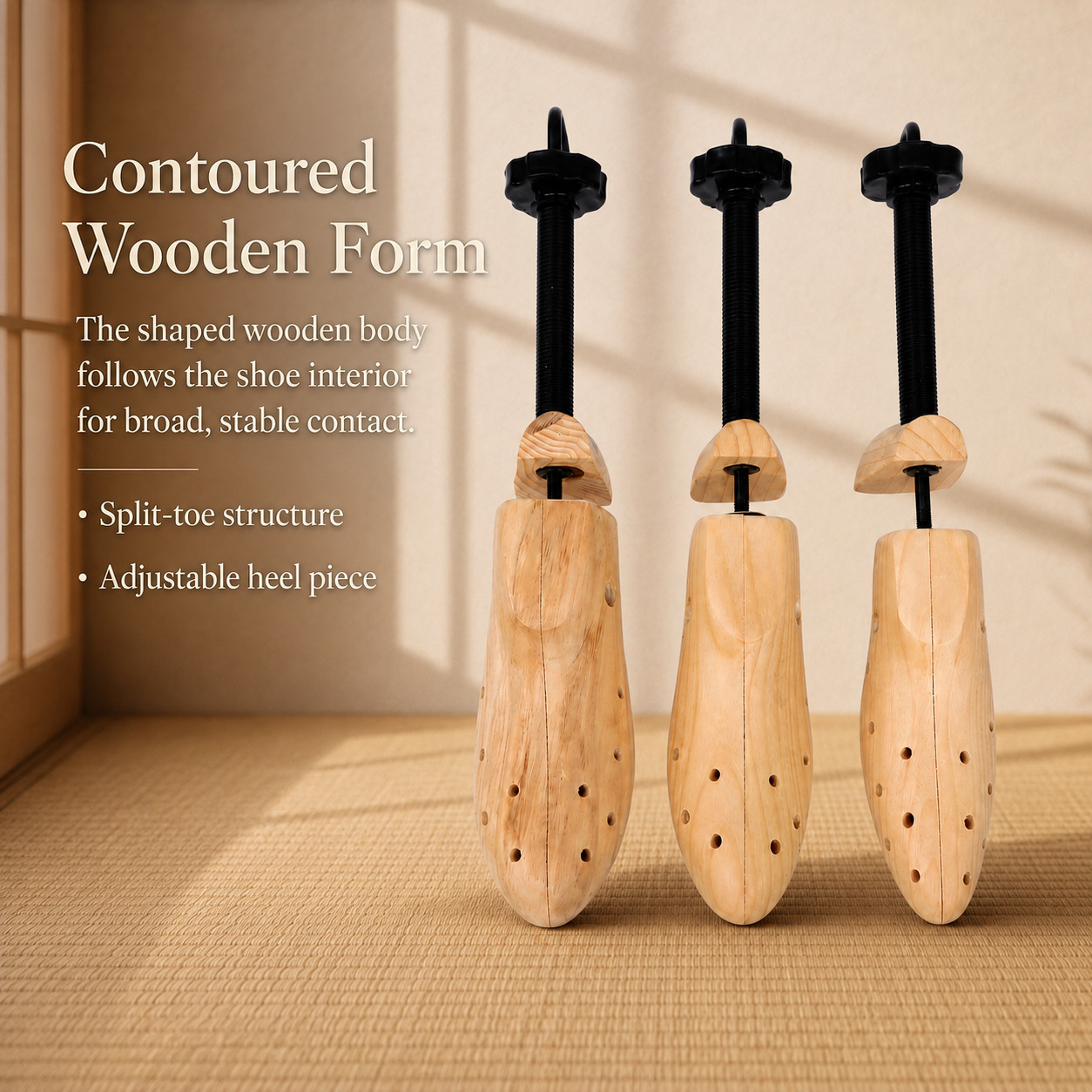 Wooden shoe last