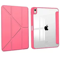 Чехол для iPad (iPad 10‑го/11‑го, Air 4/5/11, mini 6/7) прозрачная акриловая панель, держатель для пера, мягкий бампер