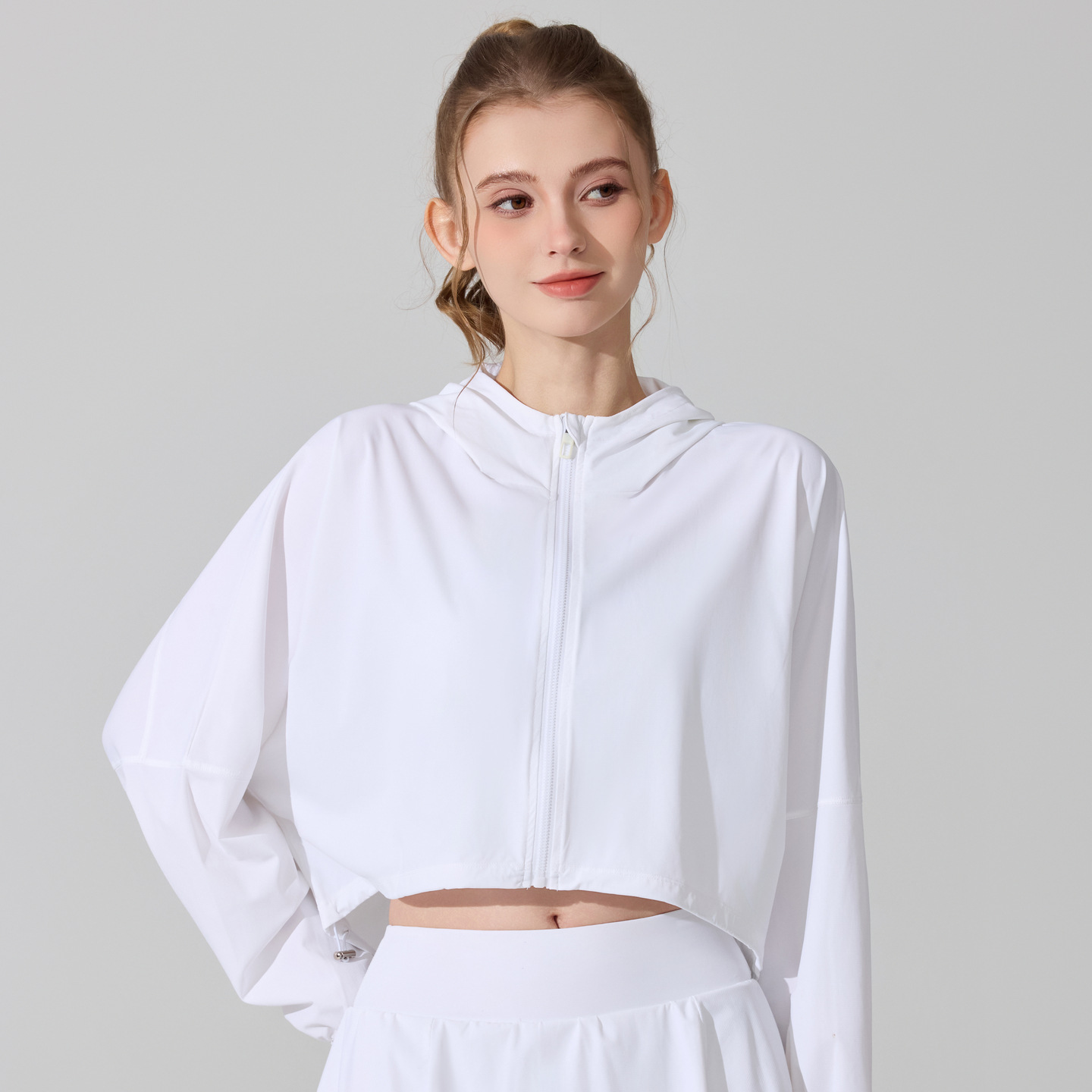 Hijo original chaqueta de protección solar anti-UV camisa de manga larga chaqueta de seda de hielo chaqueta de sensación fría chaqueta de yoga de fitness al aire libre chaqueta superior image 4