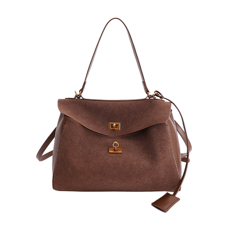 Bolso de maletín retro de gran capacidad para mujeres 2025 invierno nuevo estilo de moda mochila de piel de ciervo mochila de alta calidad para viajar
