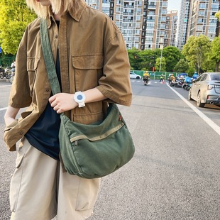 Shoulder bag, trend capacious shopping bag, Japanese one-shoulder bag, in Japanese style