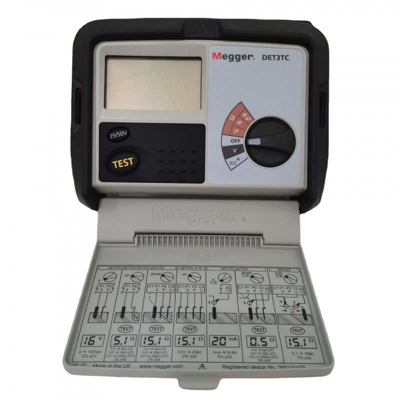 进口设备Megger梅凯 三极接地电阻测试仪DET3TC【英国原装正品】