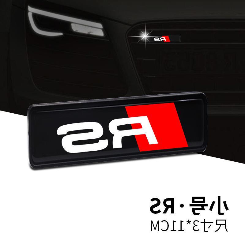 Adecuado para Nissan Honda Toyota TRD/SI/RS luminoso LED medio de malla de luz de logotipo Modificación de logotipo del coche pegatinas decorativas