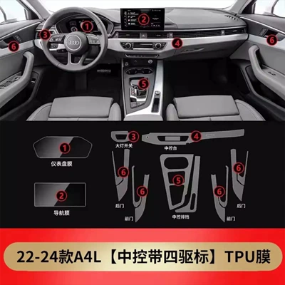 Car interior film – for 20-25 Audi A4L Interior - 20-25-models-full-set-of-film-four-wheel-drive-version