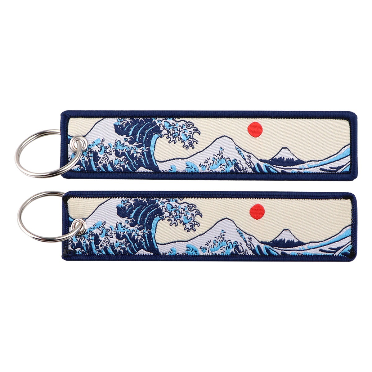 日本式の波の荷印の鍵は錦鯉の掛け物の国風の仙鶴の学生の証明書を掛けて布芸のキーホルダーの部品を飾ります。