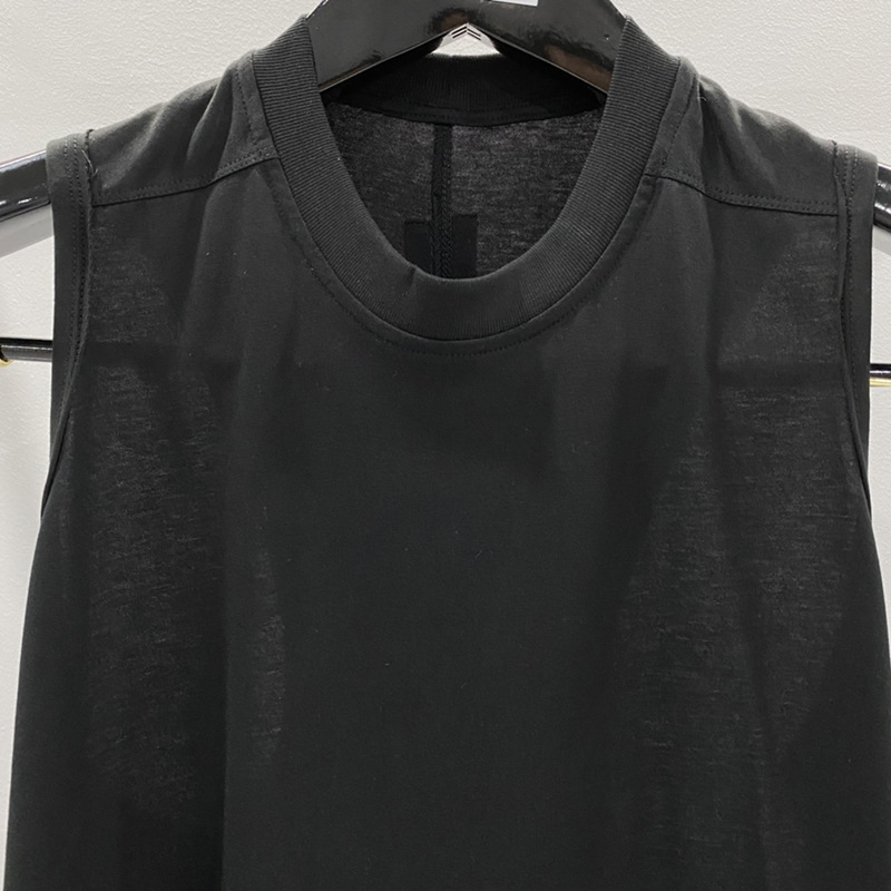 Camiseta sin Mangas para Hombre de Algodón Color Sólido