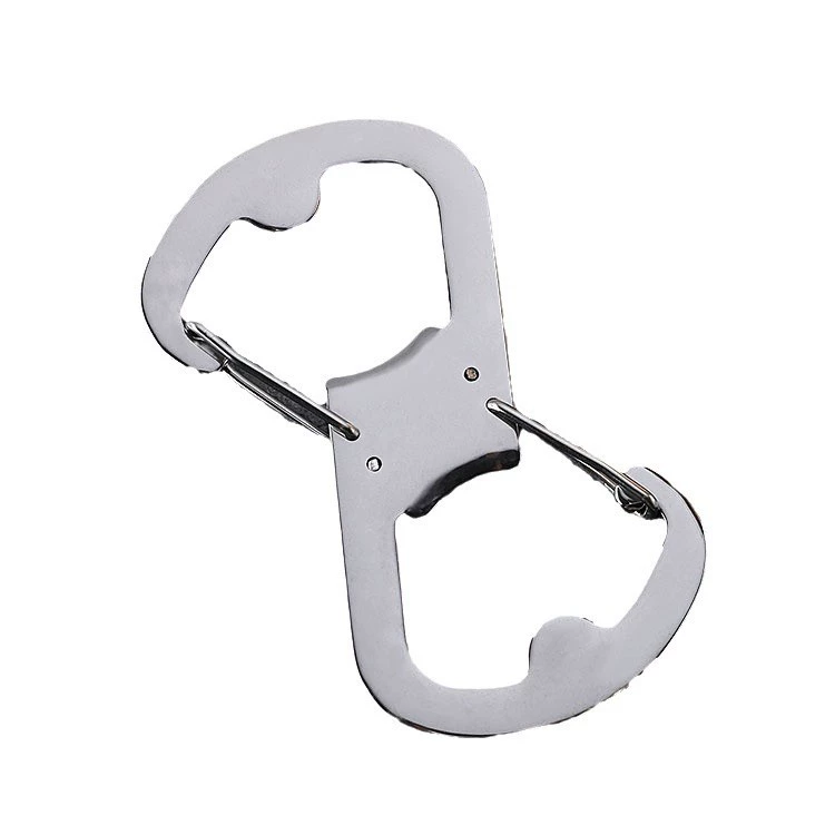 The bottle opening device stainless steel 8 -character buckle up the mountainer clinker fast hanging key lock buckle buckle backpack buckle s -type buckle S buckle