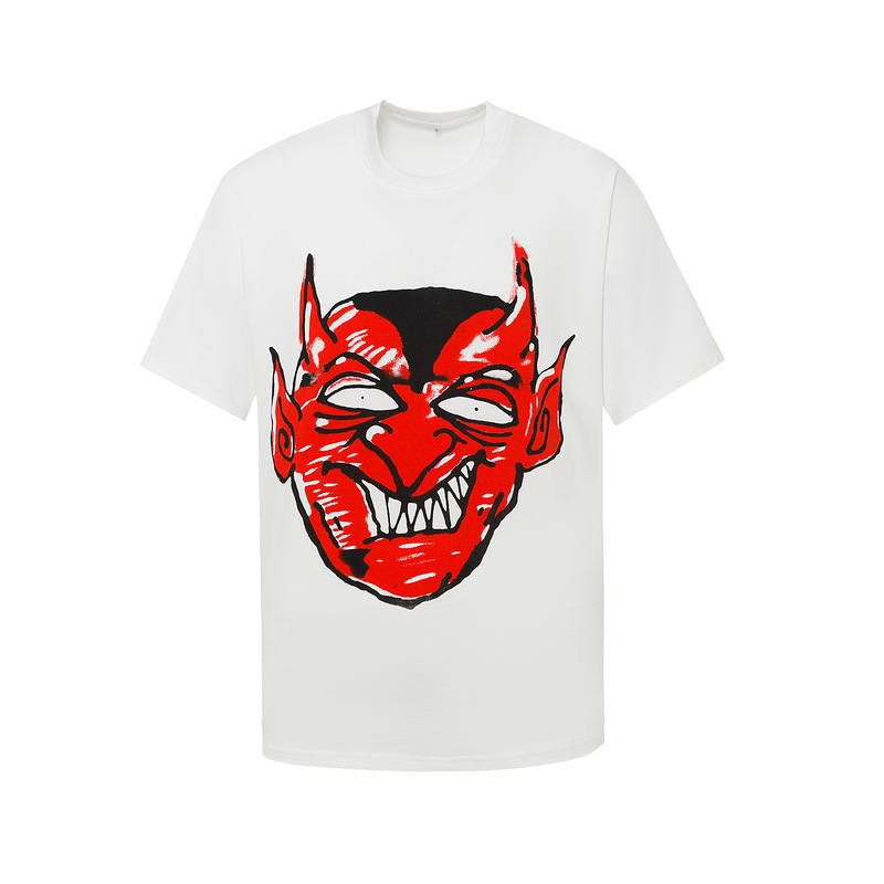 Summer 100% cotton fashionable high street loose casual short sleeved unisex couple T-shirt_viptrois.com