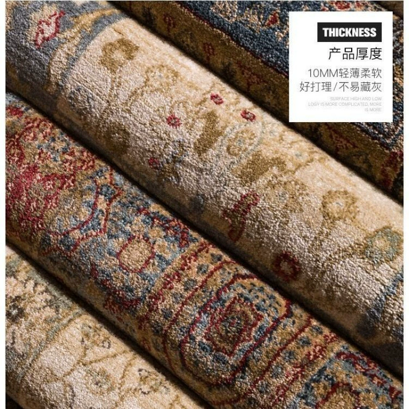 Ретро этнический ковер из искусственного меха для гостиной и спальни, для дома, этнический стиль, американский стиль