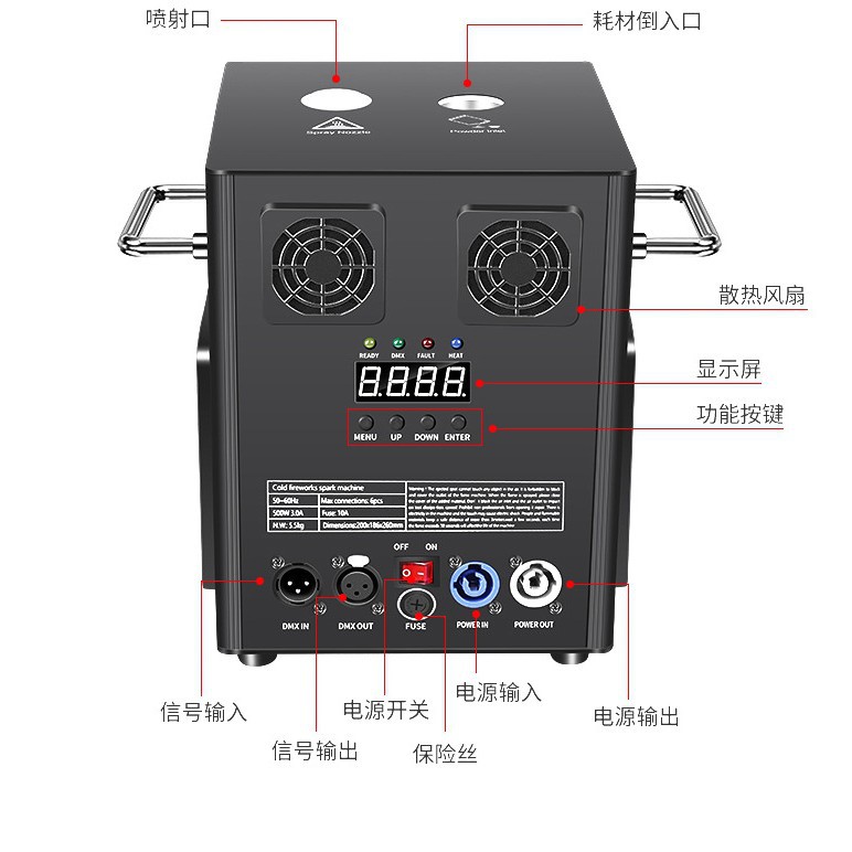 Escenario electronica pulverización de flores ceremonia de apertura ceremonia de boda bar espectáculo de efectos especiales prop fiesta llama fría regalo máquina de flores