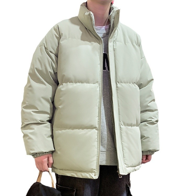 M - 8XL chaqueta de algodón de pluma de tamaño grande para hombres invierno nuevo tipo de chaqueta de algodón grueso para hombres cuello holgado chaqueta de calor coreana de moda