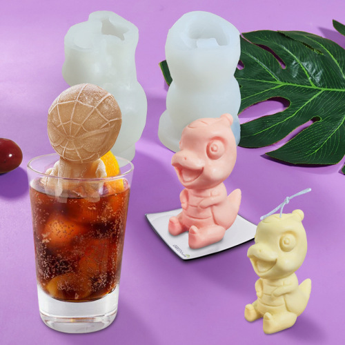 Sanxin Spider-Man Ice Tray Silicone Mold DIY Spider-Man Mousse Cake Coffee Milk Tea Ice Cube Mold