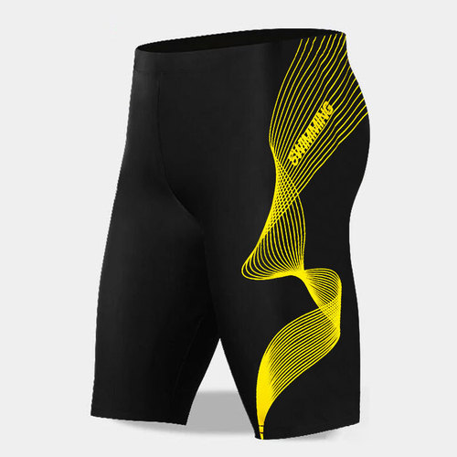 Hurun swimming trunks men's boxer swimming trunks swimsuit five-point adult hot spring loose beach swimwear seaside equipment