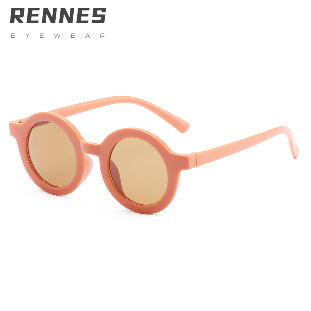 Gafas de sol para niños con montura redonda de moda retro Gafas de sol para bebés Gafas de sol para niños con protección UV 1593