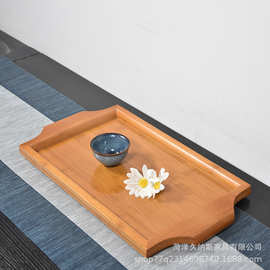 竹制托盘木日式茶盘家用长方形茶水杯托盘面包盘端菜创意木质托盘