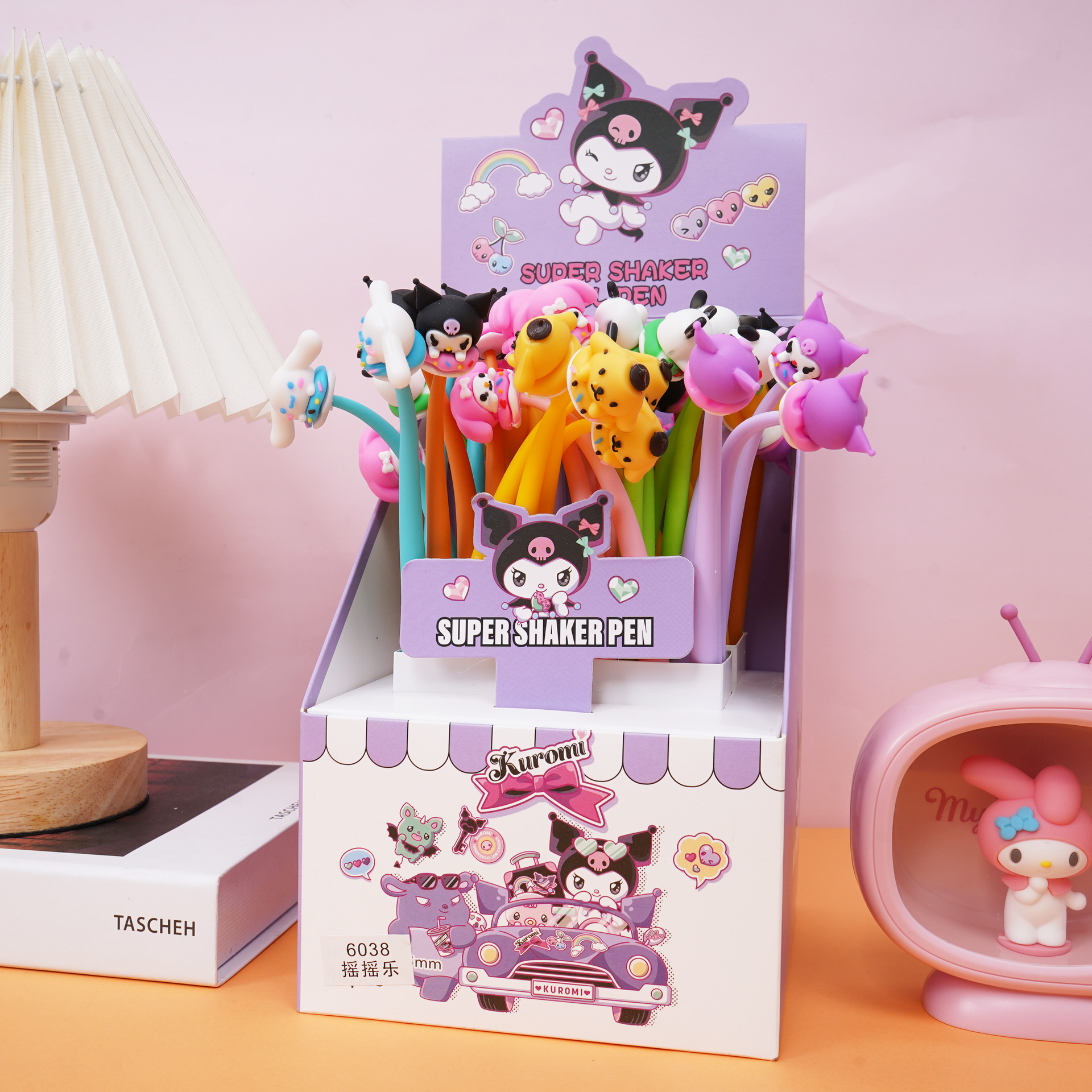 dibujos animados delfines de agua rocadores bolígrafo neutro de descompresión bolígrafo de firma negro bolígrafo de papelería creativo para estudiantes