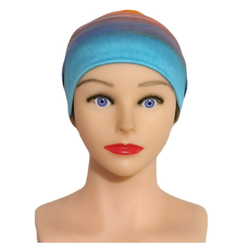 Amazon Rainbow Sports Hair Band Wholesale Sweat Absorbing Anti-sweat Hair Scarf Fitness Headband Yoga Hair Band Headband Wholesale