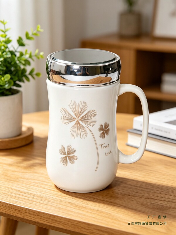 Water Cup, Ceramic Cup with Lid, Office Tea Cup, Male Cartoon Cup, Practical Couple's Household Mug, Female Cute Mug Water Cup, Ceramic Cup with Lid, Office Tea Cup, Male Cartoon Cup, Practical Couple's Household Mug, Female Cute Mug