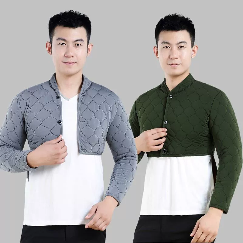 Подплечники для среднего и пожилого возраста, мужской утолщенный Теплый жилет для осенне-зимнего сна, отцовский подплечник с флисовой подкладкой, жилет для шеи, Мужской Топ