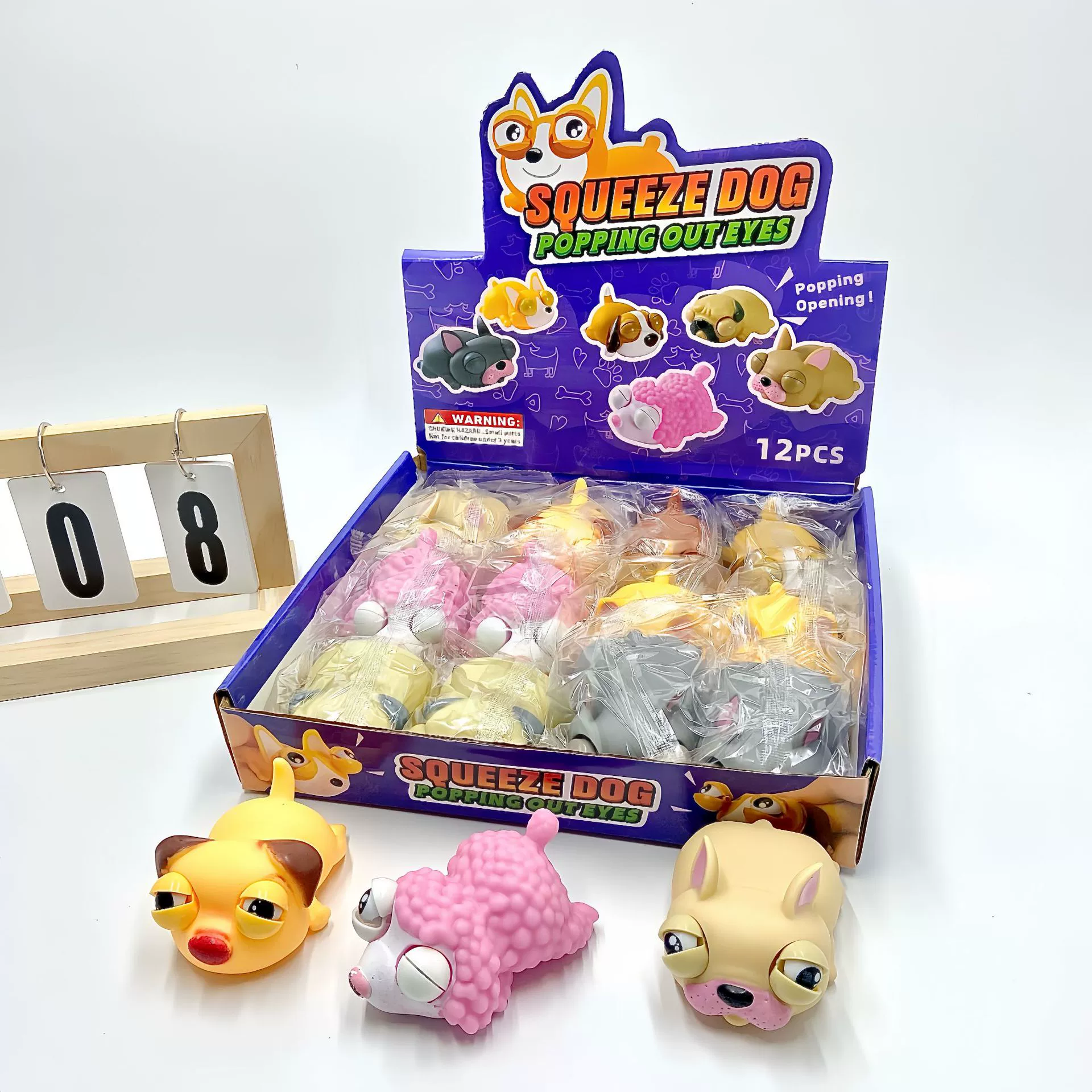 Встряхните ту же супер милую декомпрессионную большую собаку мягкий клей вентиляционное отверстие щепотка Музыка Детские декомпрессионные маленькие игрушки оптовые поставки