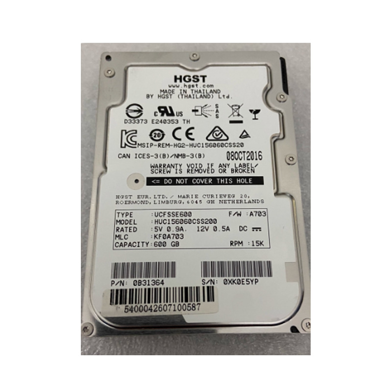 600g 6Gb/12Gb 15K 128m Server Sas Hard Drive 2.5inch Huc156060Css200