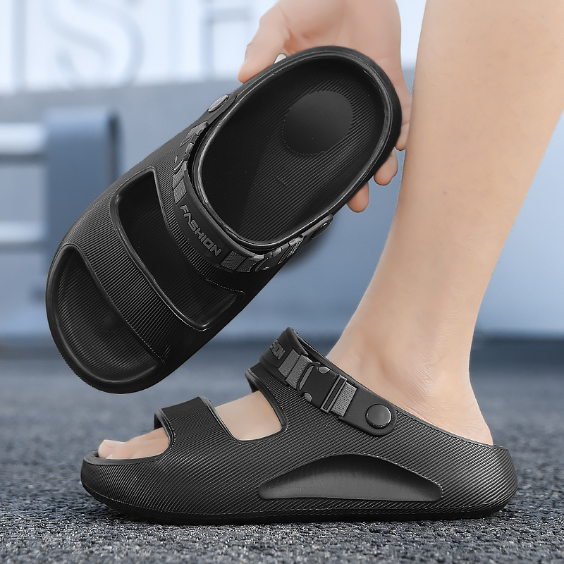 Zapatillas hombre verano al aire libre gran tamaño playa casual antideslizante vadeo zapatos de playa plataforma sandalias deportivas de dos desgaste