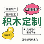 积木礼品建筑场景街景IP造型兼容乐高积木定制来图来样 专业厂家