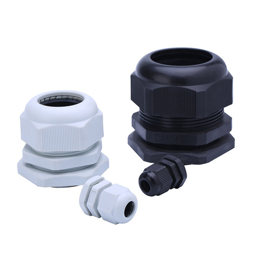 Plastic cable waterproof joint IP68 nylon sealing gland PG type M type external thread waterproof connector