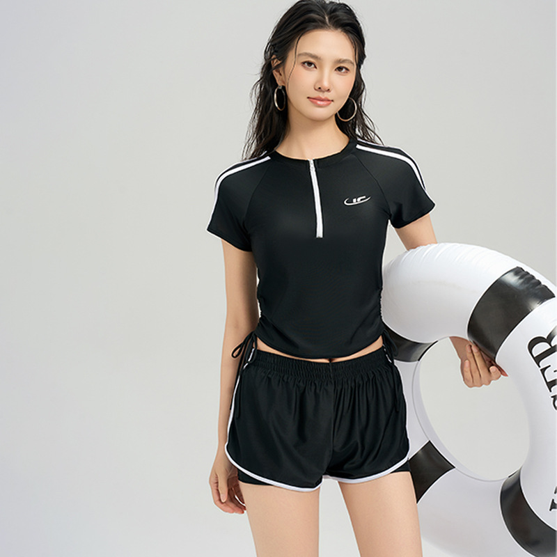 sports split quick dry swimwear for students