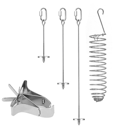 Parrot stainless steel fruit fork vegetable corn apple fork toy bird forager feeder bird supplies utensils