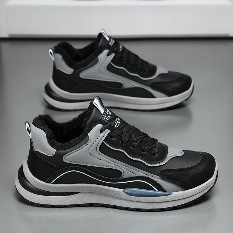 Agam zapatos de hombre 2025 nuevos zapatos de algodón cálidos de invierno, zapatos deportivos casuales para hombres, zapatos de carrera para hombres